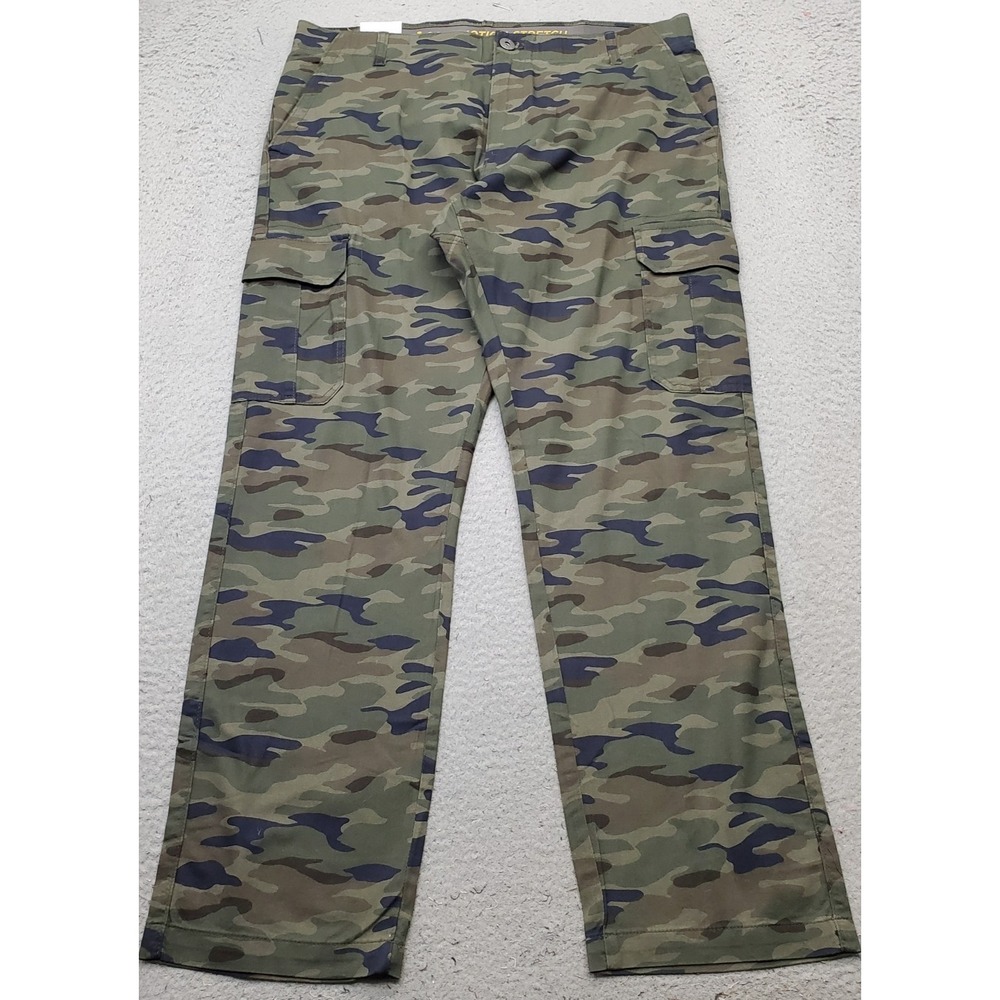 Lee Cargo Pants Mens 38x32 Multi Frontier Camo Regular Straight Motion Stretch
